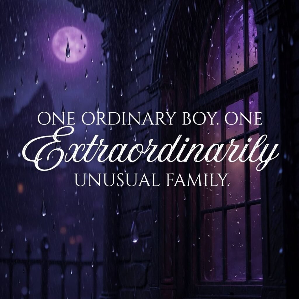 Window promotional image for The Addams Family musical at National Theatre St Kilda